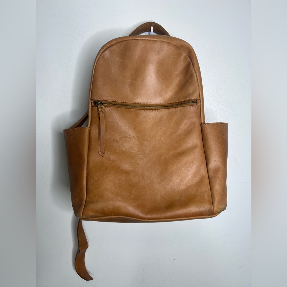Able Leather Backpack in Tan